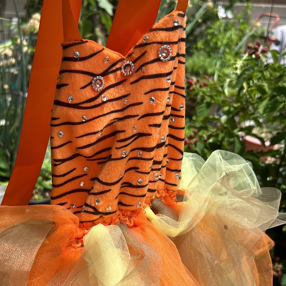 2T-3T Fancy Tiger Birthday Halloween Dress